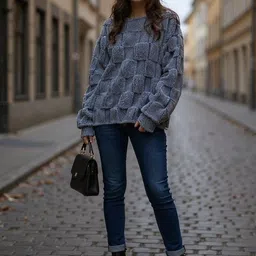 HERE&NOW Women Polyester Sweaters-picture-29