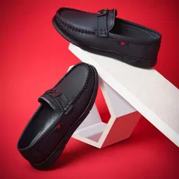 KATS Boys Textured Loafers-picture-47