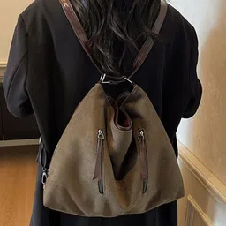 StyleCast x Revolte Suede Shopper Tote Bag image 4