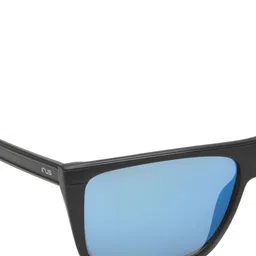 IRUS by IDEE Men Blue Lens & Black Rectangle Sunglasses IRS1051C5SG image 4