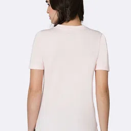 Van Heusen Women White Typography Printed Sleeves Anti Odour Lounge T-shirt image 4