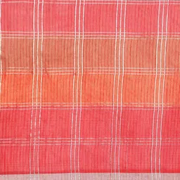 Leeza Store Red & Silver Woven Design Zari Kota Saree image 4