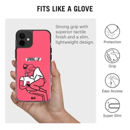 DailyObjects Black Printed Wining Up Stride iPhone12 Mini Phone Case image 4