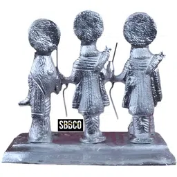 Navyaksh Silver-Toned Metal Ram Darbar Showpiece image 2