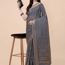 Mitera Ethnic Motifs Zari Pure Silk Saree image 4