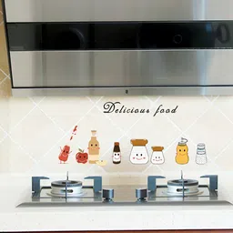 INDIAN ROYALS Transparent & Yellow Cartoon Vegetable Fruit Piggy Waterproof Wall Stickers-picture-36