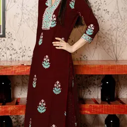 DIVASTRI Women Ethnic Motifs Printed Regular Kurta with Palazzos & With Dupatta image 3