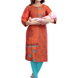 B2F Manufacturing & Designing Kurti Ethnic Motifs Print Maternity A-Line Dress-picture-42