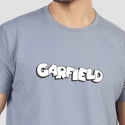 Greylongg Men Garfield Graphic Printed Round Neck T-shirt image 4