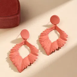 Priyaasi Contemporary Leaf Shaped Drop Earrings-picture-22