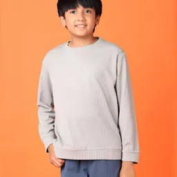 V-Mart Boys Self Design Round Neck Pullover Sweatshirt image 4