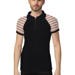 Blisstone Men Striped Polo Collar T-shirt-picture-17