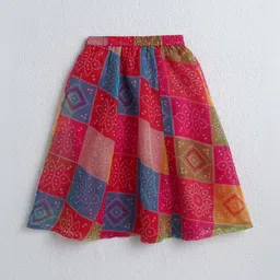 The Magic Wand Girls Embroidered Ready to Wear Lehenga & image 5