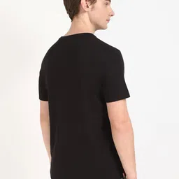 Tommy Hilfiger Men Solid Round Neck Cotton T-shirt image 2