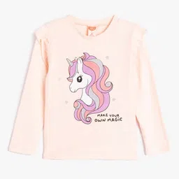 Koton Girls Printed Applique T-shirt-picture-26