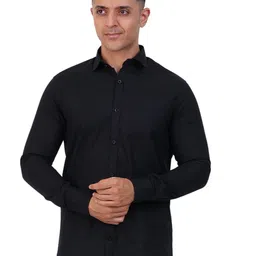 PRAKASAM COTTON Men Solid Spread Collar Casual Shirt-image-12