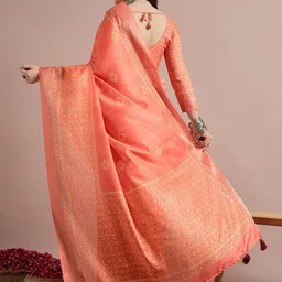 all about you Ethnic Motifs Zari Sungudi Saree image 5