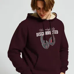 TOGS & TERRE Men Graphic Printed Hooded Full Sleeves Pullover Sweatshirt-picture-39