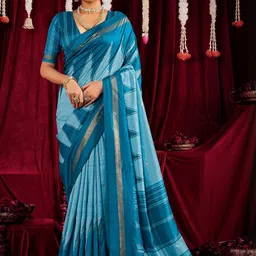 TIRA Woven Design Silk Blend Handloom Fashion Saree-picture-19