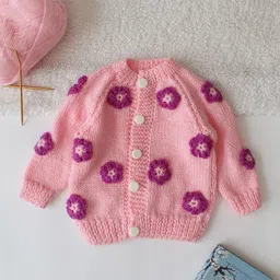 Woonie Unisex Kids Cardigan with Applique Detail-picture-35