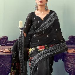 all about you Floral Printed Ready to Wear Saree-picture-13