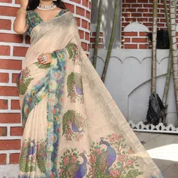 Mitera Ethnic Motifs Printed Saree-picture-15