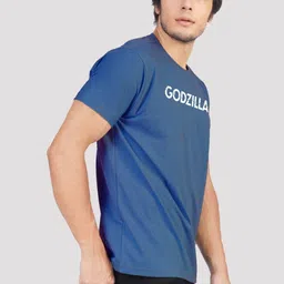 Greylongg Men Godzilla Typography Printed Round Neck Cotton T-shirt image 4