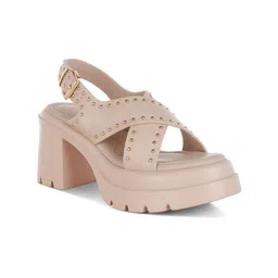 London Rag Women Embellished Party Block Sandals-image-89