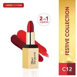 Blue Heaven 2 In 1 Soft Matte Dual Shade Festive Lipstick 4g - C12-picture-38