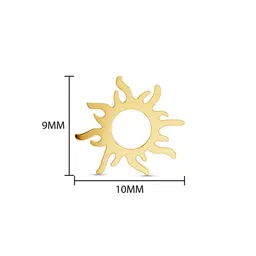 KISNA DIAMOND AND GOLD JEWELLERY Women 14KT Sunshine Earrings Gold - 1.37g image 5