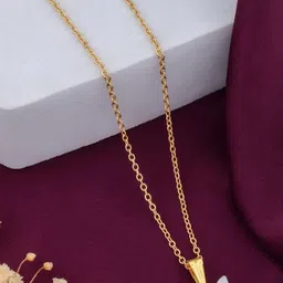 SZN Set Of 2 Gold-Plated Heart Shaped Enamelled Pendants With Chains image 5