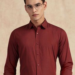 Thomas Scott Classic Slim Fit Spread Collar Pure Cotton Formal Shirt-picture-38