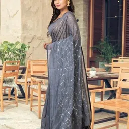 Laa Calcutta Embellished Sequinned Saree image 4