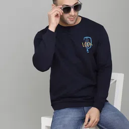 TEEFOX Men Graphic Printed Round Neck Long Sleeves Pullover Sweatshirt image 5