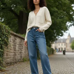 glitchez V-Neck Oversized Cardigan image 5