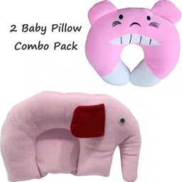 marqueonn Mustard Seeds Soft Elephant blue Shape or off white Neck Baby Pillow-picture-15