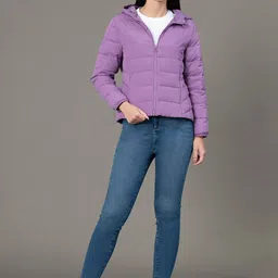Red Tape Women Hooded Solid Puffer Jacket-picture-19