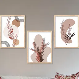 walllane Floral Wall Art With Frame Home Decor Wall Painting For Living Room Office Bedroom-picture-32