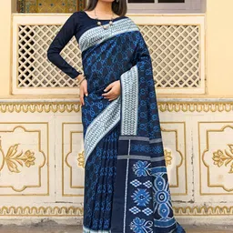 Saree mall Ethnic Motifs Printed Bagru Sarees-picture-16