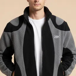 Mast & Harbour Men Geometric Colourblocked Tailored Jacket image 4