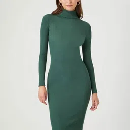 TRENDY ERA Women High Neck Bodycon Dress-image-14
