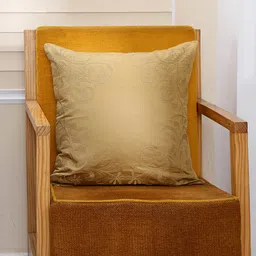 Abstract Pattern Fretwork Cotton 18x18 Inch Cushion Cover By Maspar image 1