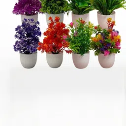 Dekorly Multi Plastic Artificial Flowers & Plants With Pot-picture-25