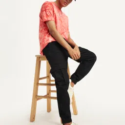 levi's Men's Black Regular Fit Cargo Joggers image 3