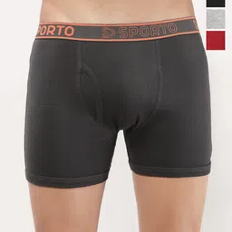 Sporto by Macho Pack Of 4 Solid Short Trunk-picture-5