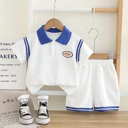 StyleCast x Revolte Boys Printed Polo Collar T-Shirt With Shorts-picture-12