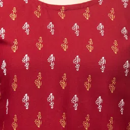 ERUDITE CLUB Printed Round Neck Tunic With Trousers Co-Ords image 5