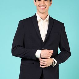 V-Mart Cotton Notched Lapel Single Breasted Formal Blazer-picture-27