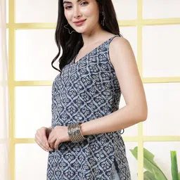 SZN Women Ethnic Print Sleeveless Tunic image 4