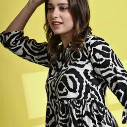 KALINI Ethnic Motifs Print A-Line Dress image 4